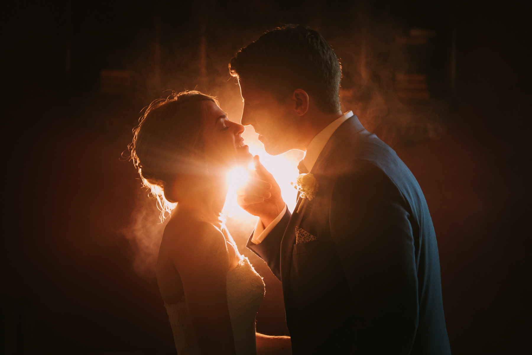 Brittany + Colin on fire